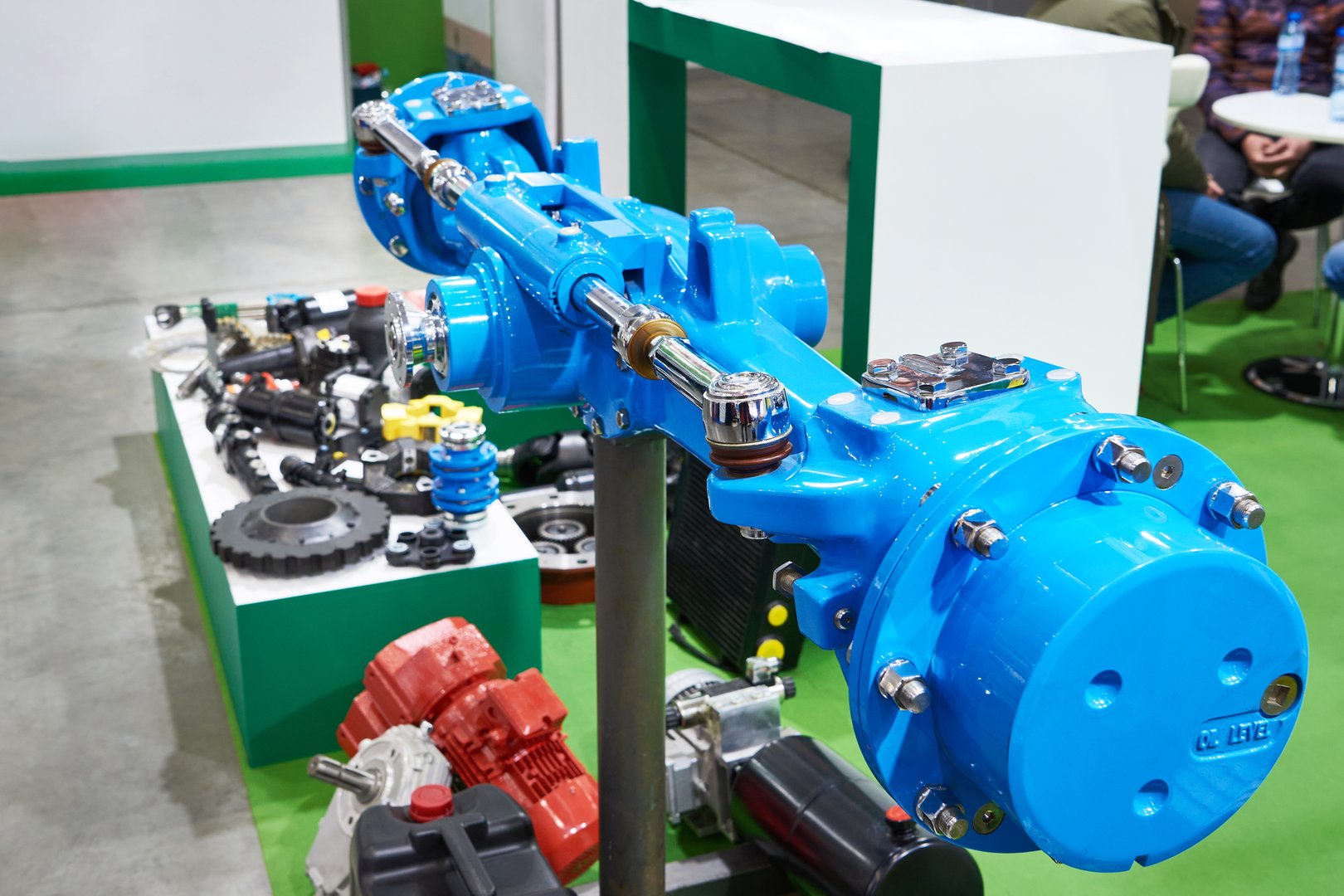 Tractor and truck suspension and spare parts in exhibition